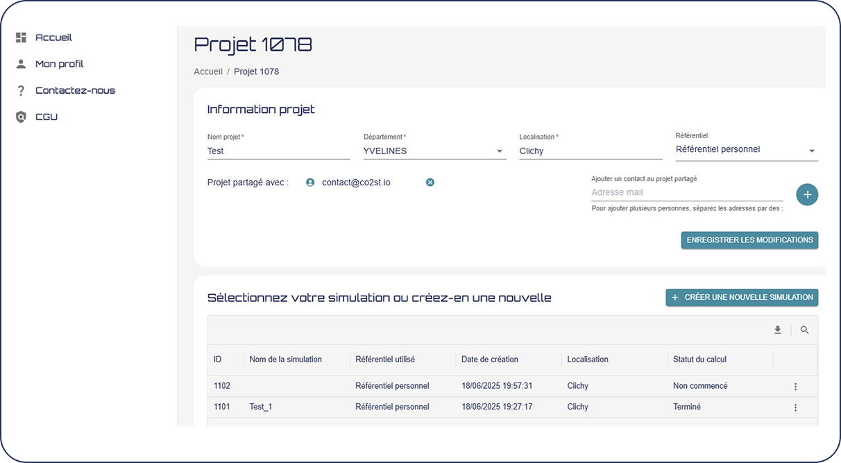 Co2st capture d'écran numéro 5